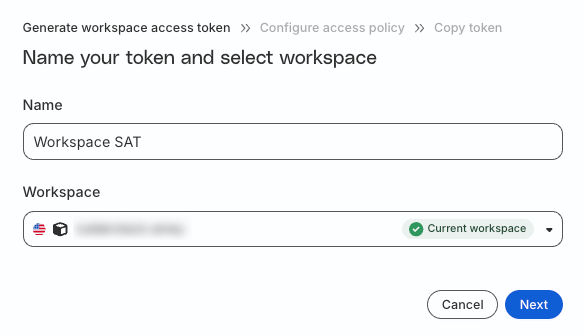 Workspace level Service Access Token generation in RudderStack dashboard