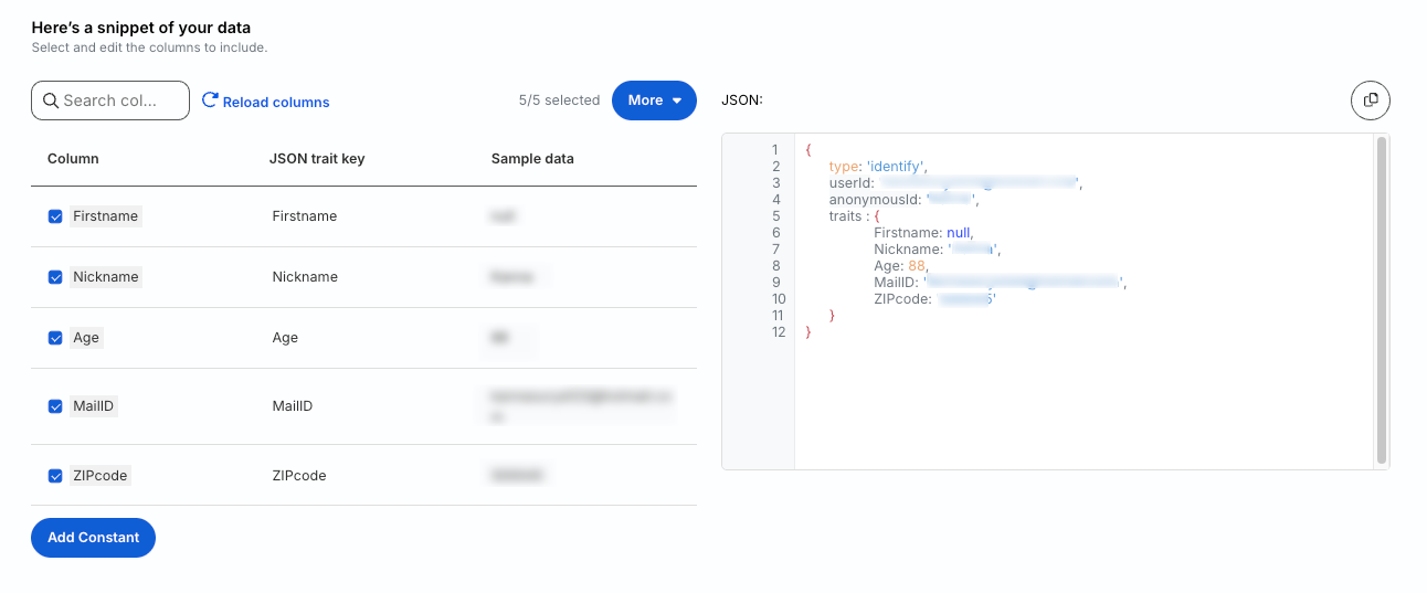 PostScript JSON mapper preview